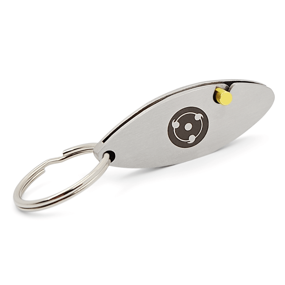 Keychain Box Opener - Made of Stainless Steel - Tiny Safe Package Cutter  Tool